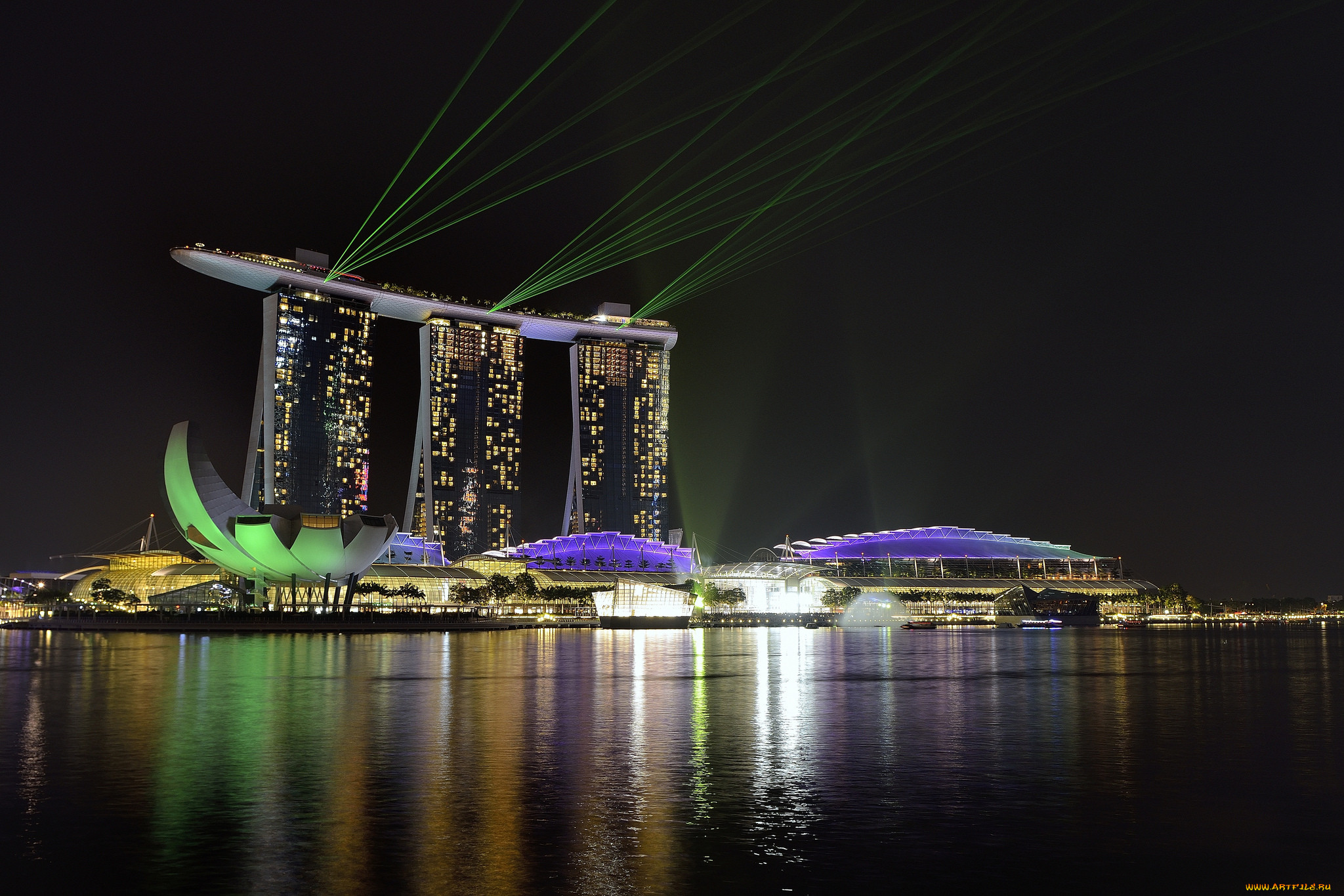 ,  , , night, lights, singapore, , 
